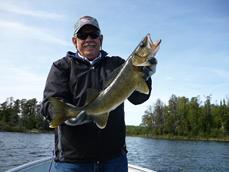 Walleye fishing on Loonhaunt
